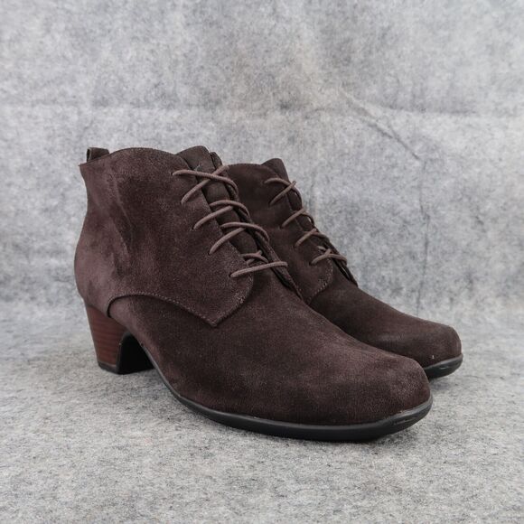 Clarks Shoes Womens 7.5 Bootie Fashion Desert Chukka Leather Lace Up Active Air - Picture 1 of 15